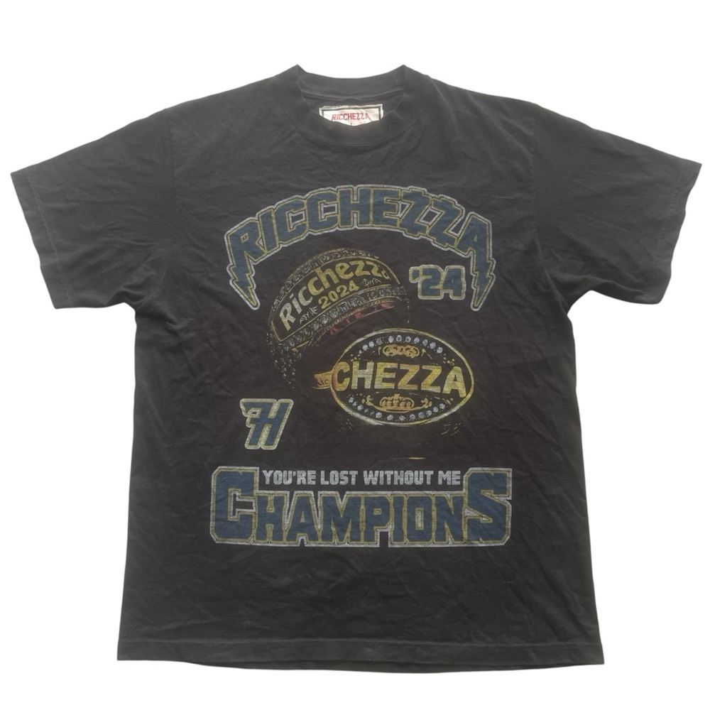 Ricchezza You’re Lost Without Me Champions ‘24 Ring  Graphic T-Shirt Large
